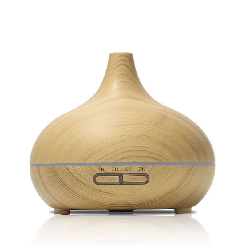 Home Essential Oil Diffuser 300ml Aroma Diffuser Remote Air Humidifier Electric Wooden Aromatherapy Diffuser